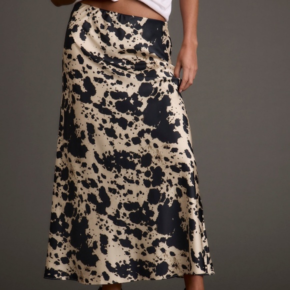 12th Tribe Kacey Cowhide Maxi Skirt Size S - Picture 2 of 3